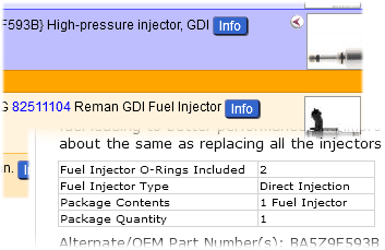 GDI shown in description and Info page