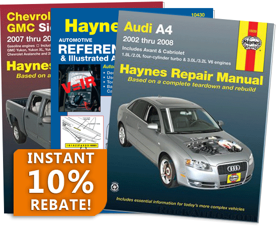 Haynes Repair Manual Instant Rebate